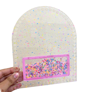 Base de Bolsa Transparente c/ Confete & Bolsinha
