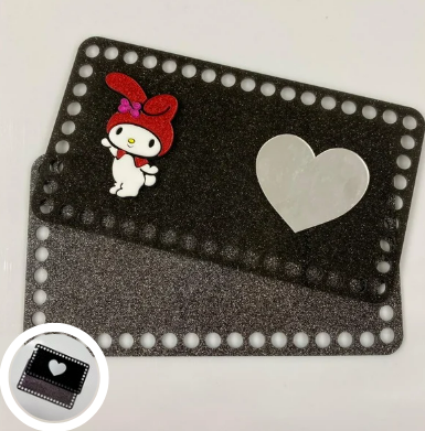 Base p/Bolsa Quadrada (Melody c/Coração)
