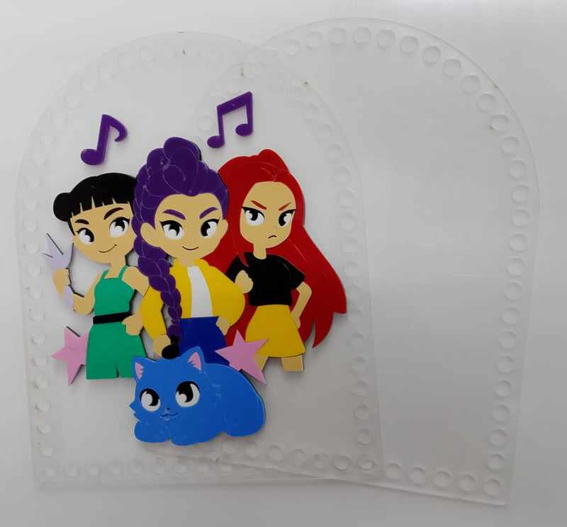 BASE P/MOCHILA (GUERREIRAS DO K-POP)