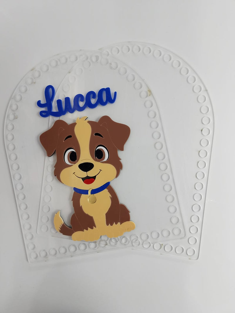 Base p/Mochila c/Nome (Cachorro)