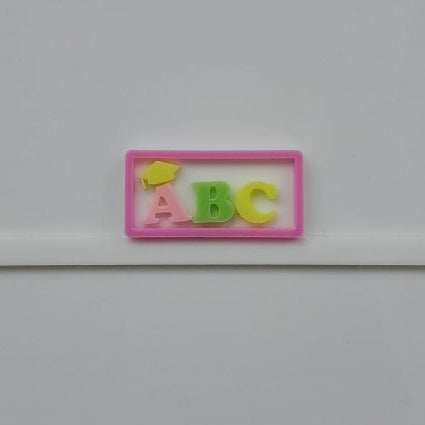Aplique ABC Colorido Curvado
